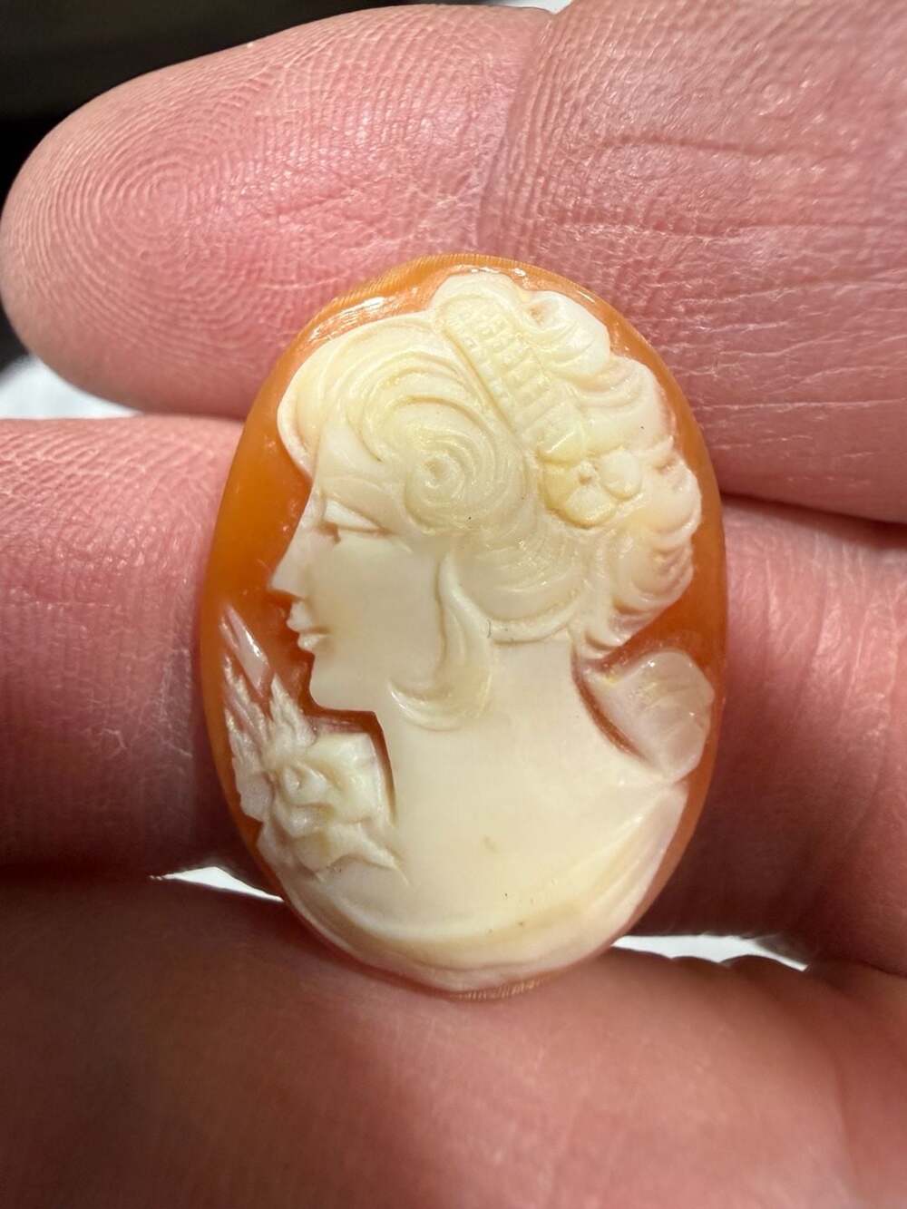 Vintage Hand Carved Shell Cameo Unmounted